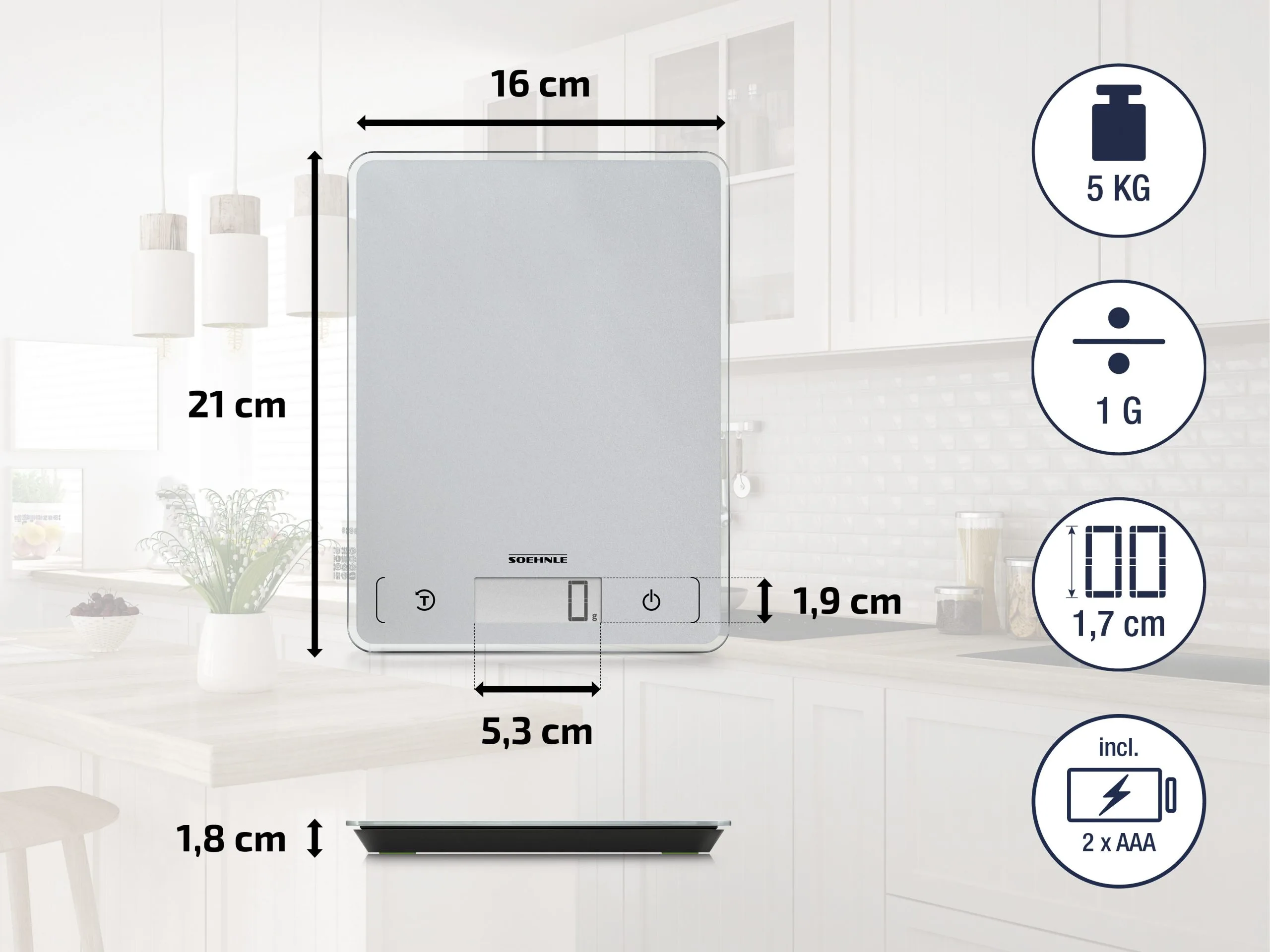 Soehnle Page Comfort 100 Køkkenvægt 11 Soehnle Page Comfort 100 Køkkenvægt - Billede 9