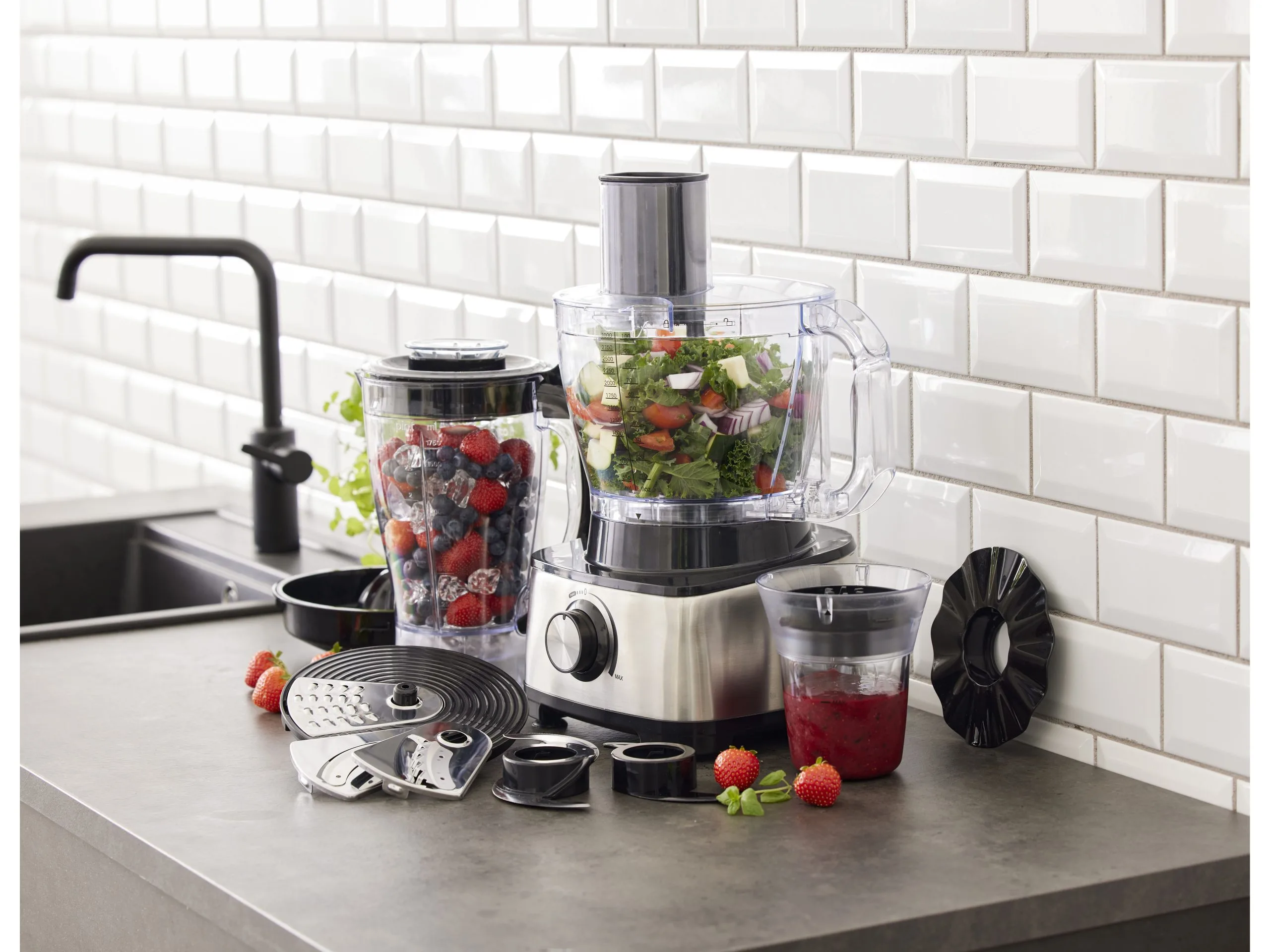 NORDIC SENSE Foodprocessor 1000 Watt 6 NORDIC SENSE Foodprocessor 1000 Watt - Billede 4