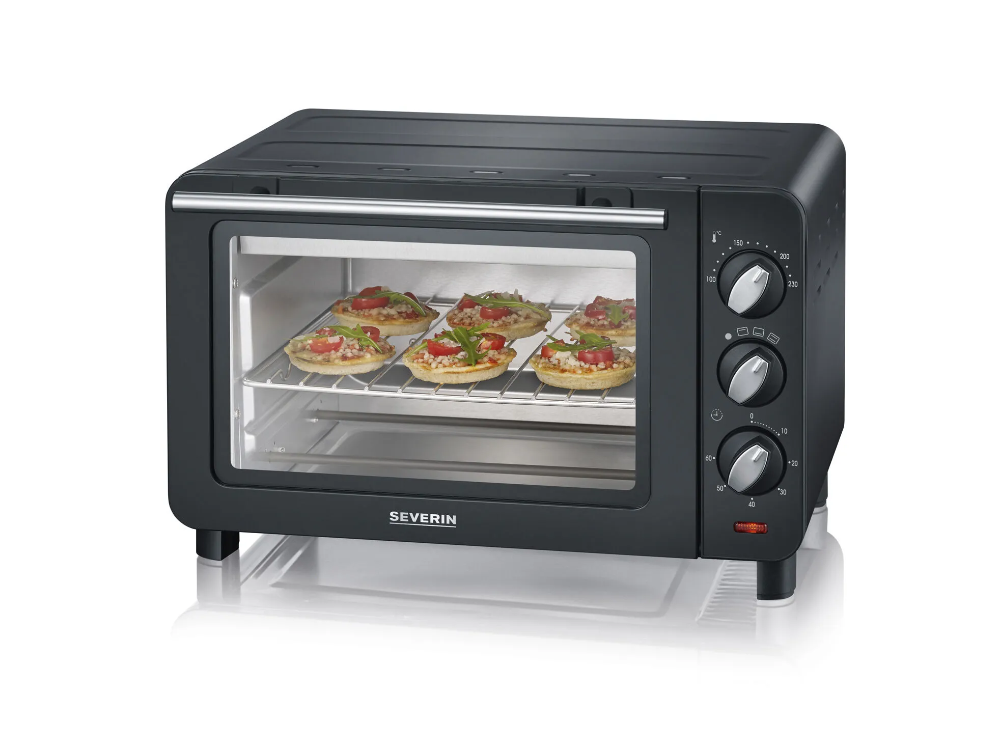 SEVERIN Miniovn 1200 Watt 6 SEVERIN Miniovn 1200 Watt - Billede 4